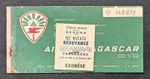 MADAGASCAR EXEMPT 1966 - AIRPORT DEPARTURE TAX STAMP, AIR MADAGASCAR TICKET