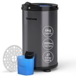Umelome 6kg Spin Dryer Gravity Drain dryer, Black, Power Saving Spinner, A+++