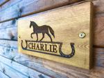 Personalised Horse Stable Sign Equestrian Horse Sign Western horse sign