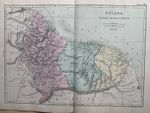 1891 Guiana Hand Coloured Original Antique Map by G.W. Bacon