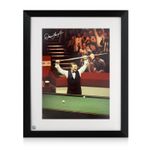 Dennis Taylor Signed Snooker Photo. Framed