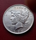 1922 Silver US Peace Dollar