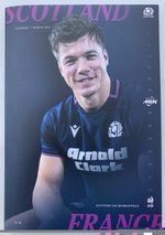 Scotland Rugby V France Programme Saturday 7th March