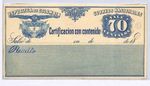 COLOMBIA Insured Letter CUBIERTA Postal Stationery 70c (1890) Unused EAGLE WX536