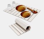 Foldable Stone Dish Drying Mat Large Absorbent Diatomite Quick Dry Kitchen40*30
