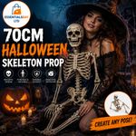 170CM HALLOWEEN POSEABLE SKELETON FULL LIFE SIZE HUMAN SKELETON DECORATION PROPS