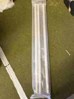 3 Section 2.5m Mast Set 1” Diameter With Mounting Bracket Caravan Aerial etc