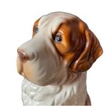dog-lovers trimont ceramic 7" cute saint bernard figurine vtg