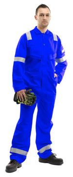 Roots Flamebuster Fire Resistant Arc Rated Coverall RO13090L ARC 2 Royal Blue