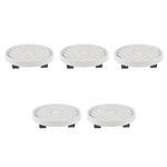 5Pcs Movable Plant Trays with Wheels Durable Plastic Planter Holders