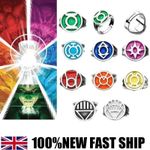 DC Comics Green Lantern Power Rings Set of 9- No Gift Box- Lantern Corps Rings