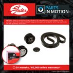 Drive Belt Kit fits AUDI A4 B8 2.0D 07 to 15 Set Gates Top Quality Guaranteed