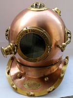 Adam Antique Scuba Anchor Engineering Diving Divers Helmet Steel & Aluminium