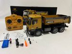 RC Truck Huina 1573 Metal dump truck with lights and sounds and Battery