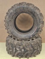Pair Of Part Worn Kenda Bear Claw XL 25X10X12 Used ATV Quad Tyre Tubeless
