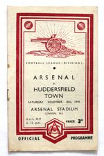 ARSENAL v HUDDERSFIELD TOWN DIVISION 1 1948/49 18/12/1948
