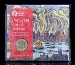 ROYAL MINT 2016 GREAT FIRE OF LONDON BUNC UNCIRCULATED £2 TWO POUND COIN PACK