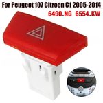 Hazard Light Warning Switch Button for Citroen C1 Peugeot 107 Toyota Aygo 6490NG