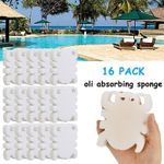 16 Oil Absorbing Sponge For Swimming Pool Hot Tub Spa Dirt Scum Cleaner Absorber