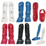 Myikigai Karate Shin Guards Instep Foot Leg Pads Protector WKF Style MMA Martial