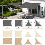 UK HEAVY DUTY SUN SHADE SAIL GARDEN PATIO AWNING CANOPY 98% UV BLOCK WATERPROOF