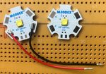 Cree XT-E S4 Cool White 6200K 5W LED Emitter & Star Mounted & Leads 70CRI