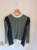 Perfect Moment Pelen Ski Jumper 100% Merino Wool Cable Knit Sweater Size S