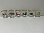 Vintage Cars Shot Glasses. Rolls Royce, Wolseley,Daimler, Austin,Morris,Ford x 6
