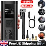 Electric Cordless 12V 150PSI Car Tyre Inflator Pump Portable Air Compressor Pump