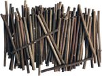 Ebony Wood / Wooden Log Sticks -10cm Twigs For Crafts - Props & Decor - 100 Pack