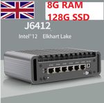 🇬🇧 Intel J6412, 6*Intel 226V  VPN Firewall Fanless  8G RAM 128G opnsense, UK
