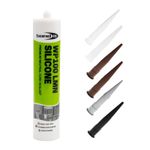 WP100 Silicone Sealant External Flexible Weatherproof Window & Door Neutral Cure