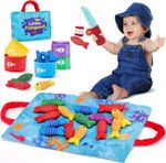 Toddler Toys Montessori Toys for BABY Birthday Gift Cloth Fishing Game Puzzle