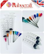 3pcs 10ml Syringes & 10pcs Mix LONG Blunt Tip Needles Glue, Ink, Dispensing