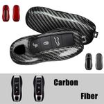 Carbon Fiber Car Key Fob Cover Case For Porsche Cayenne Panamera Macan 911 718