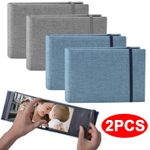 Small Photo Albums 6X4, 2 Pack Slip in Photo Albums Mini Flip Photo Book