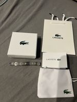 Lacoste Men's Silver Stainless Steel Bracelet 21cm - With Original Packaging