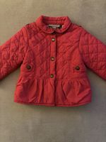 Red Burberry Baby Coat