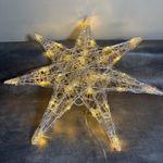 Konst Smide 7 Pointed Christmas Star Light. Tested And Working. Pre Owned