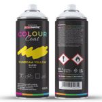 Colour Coat Sunbeam Yellow RAL 1018 Gloss 1K Acrylic Spray Paint 400ml
