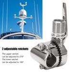 Adjustable Ratchet Marine Antenna Mount 316 Stainless Steel Fit for Boats Yachts