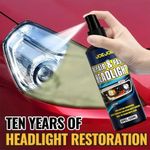 Headlight Restoration Fluid Kit Car Headlamp Cleaner Restorer Coating Spray Kit