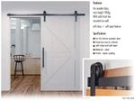 BarnStyle Sliding Door Kit - Sliding Rail Barn Door Hardware - Soft close & open