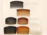 Clear side combs in strong plastic. Pack of 4 hair combs cm long approximately