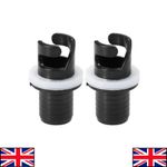 2PCS Inflatable Boat Kayak Air Valve Adapter Pump Hose Connector Fitting