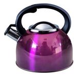 Whistling Kettle Stainless Steel Purple 2.5L Liberty For Camping Caravan