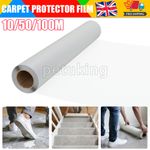 100M Carpet Floor Protector Self Adhesive Clear Roll Protector Cover Dust Film