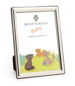 5x3,5”in Hallmarked Solid 925 Sterling Silver Baby Photo Frame 7370/9x13BA*G7*UK