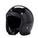 Vintage Cafe Racer Jet Helmet 3/4 Open Face Motorcycle