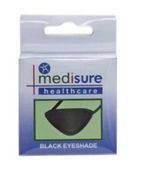 Black Eyeshade Fabric Eye Patch Medical Injury Elastic Band Washable Lightweight